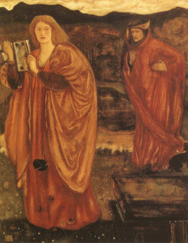 Sir Edward Coley Burne-Jones Merlin and Nimue Spain oil painting art
